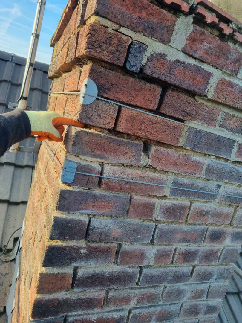 CHIMNEY MORTAR JOINT HOLE Cheltenham Brickwork Repairs | Derek Taylor Roofing & Property Maint